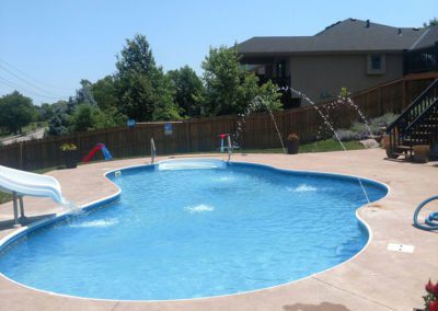 custom built pool by creative structures